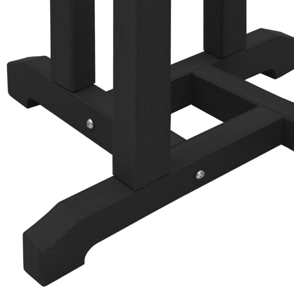Produktbild för Trädgårds Bar Set 3 pcs Svart HDPE