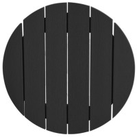 Produktbild för Trädgårds Bar Set 3 pcs Svart HDPE