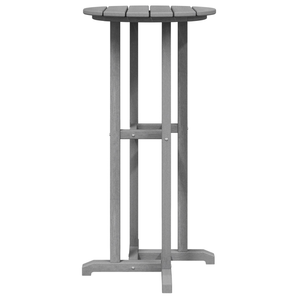 Produktbild för Trädgårds Bar Set 3 pcs Ljusgrå HDPE