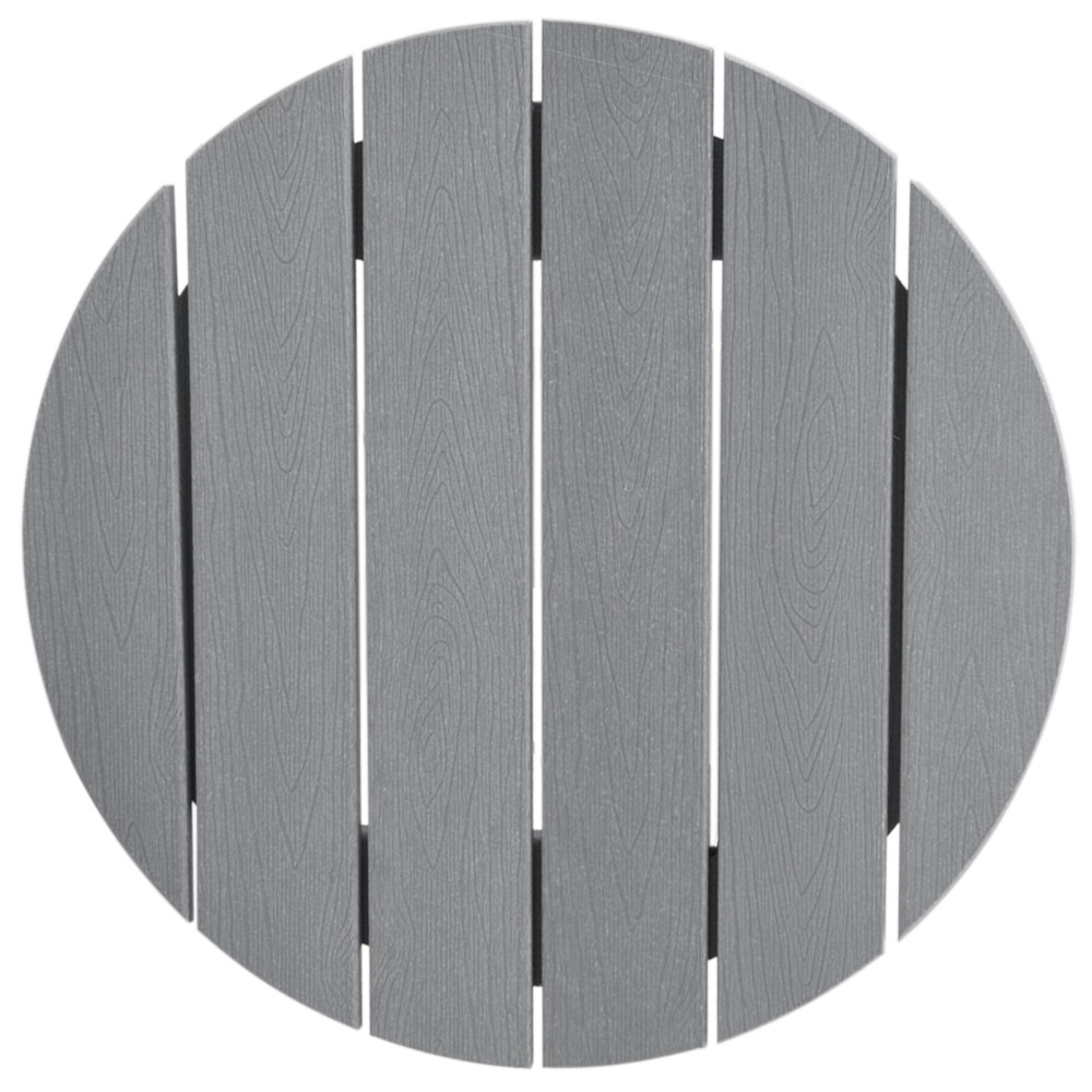 Produktbild för Trädgårds Bar Set 3 pcs Ljusgrå HDPE