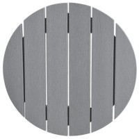 Produktbild för Trädgårds Bar Set 3 pcs Ljusgrå HDPE