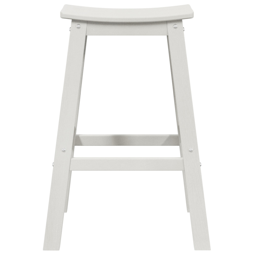 Produktbild för Trädgårds Bar Set 4 pcs Vit HDPE