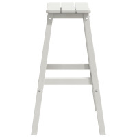 Produktbild för Trädgårds Bar Set 4 pcs Vit HDPE