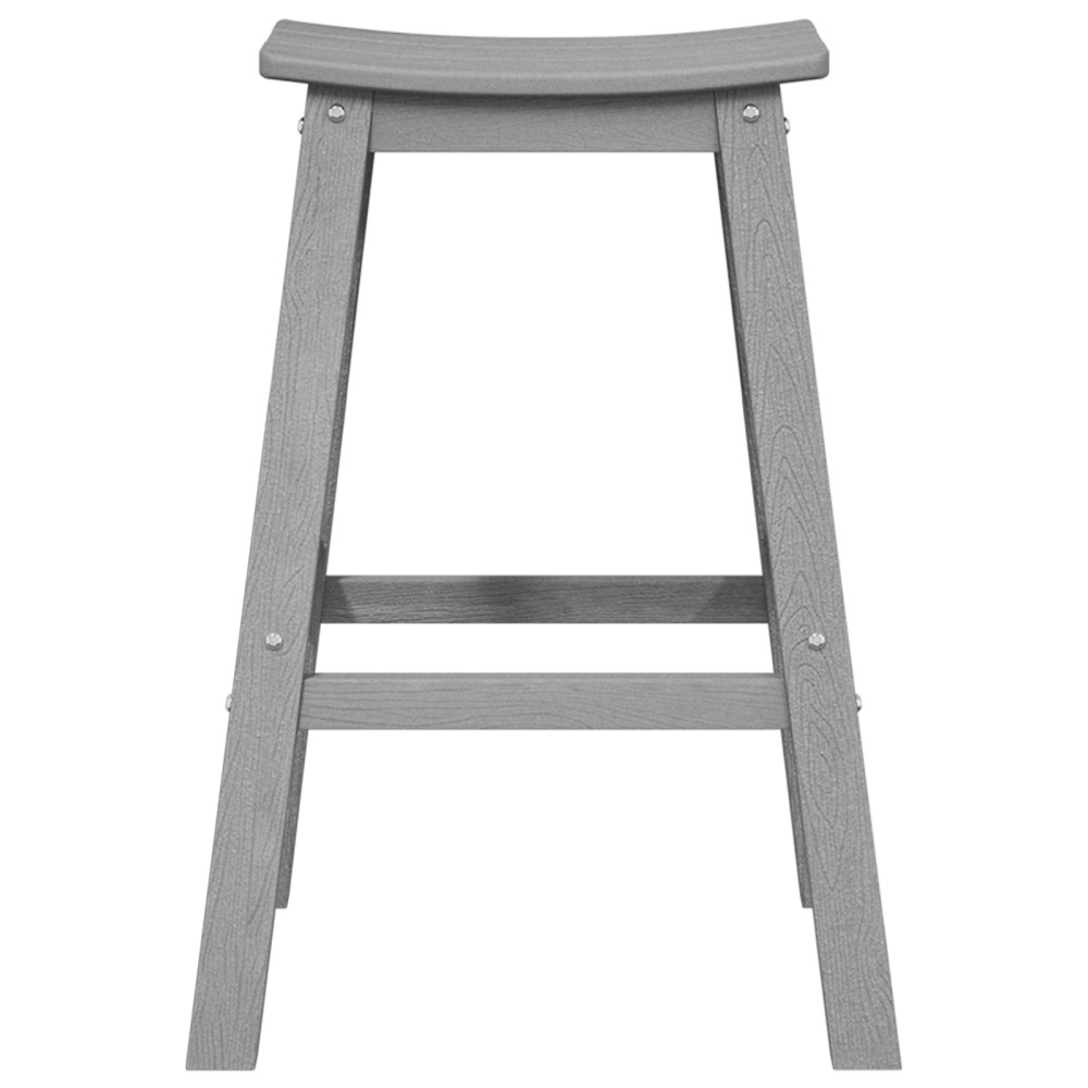 Produktbild för Trädgårds Bar Set 4 pcs Ljusgrå HDPE