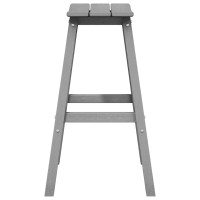 Produktbild för Trädgårds Bar Set 4 pcs Ljusgrå HDPE
