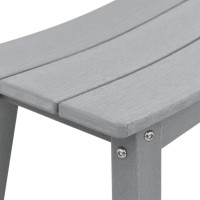 Produktbild för Trädgårds Bar Set 4 pcs Ljusgrå HDPE