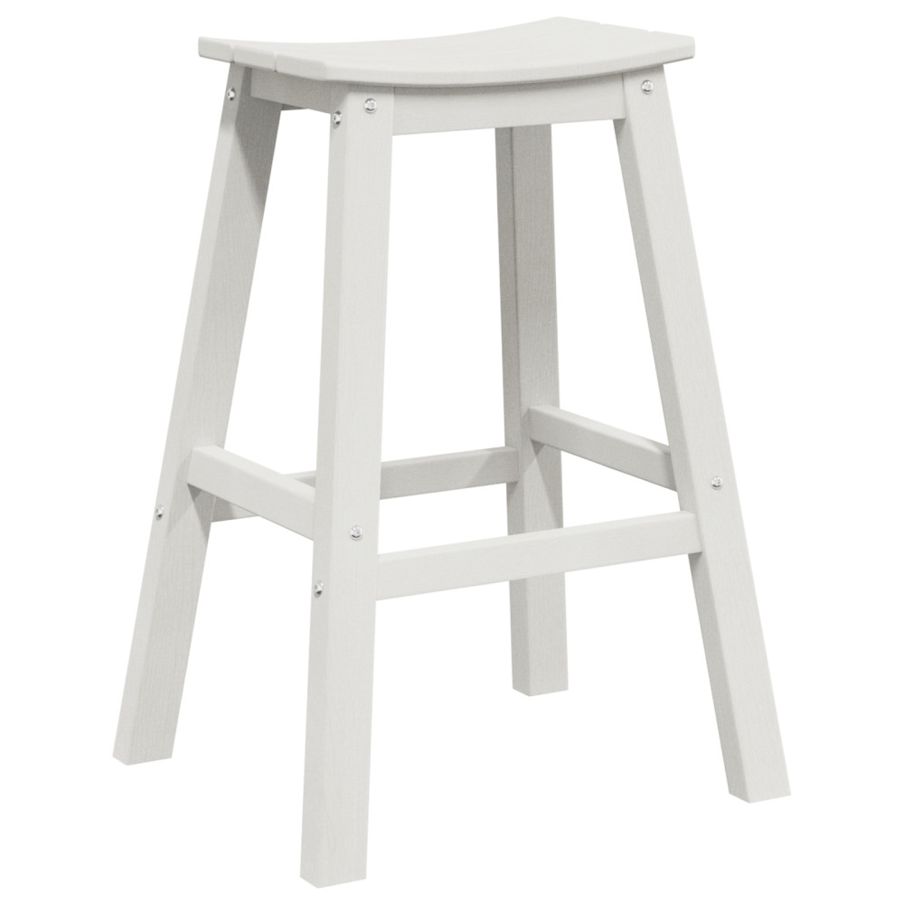 Produktbild för Trädgårds Bar Set 6 pcs Vit HDPE