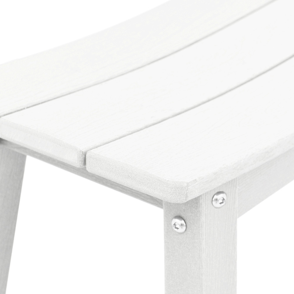 Produktbild för Trädgårds Bar Set 6 pcs Vit HDPE