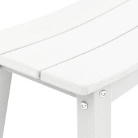Produktbild för Trädgårds Bar Set 6 pcs Vit HDPE