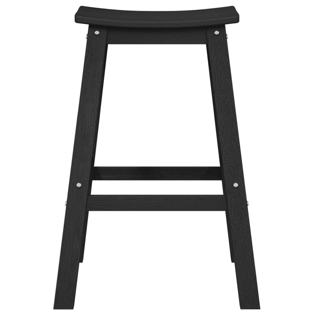 Produktbild för Trädgårds Bar Set 6 pcs Svart HDPE