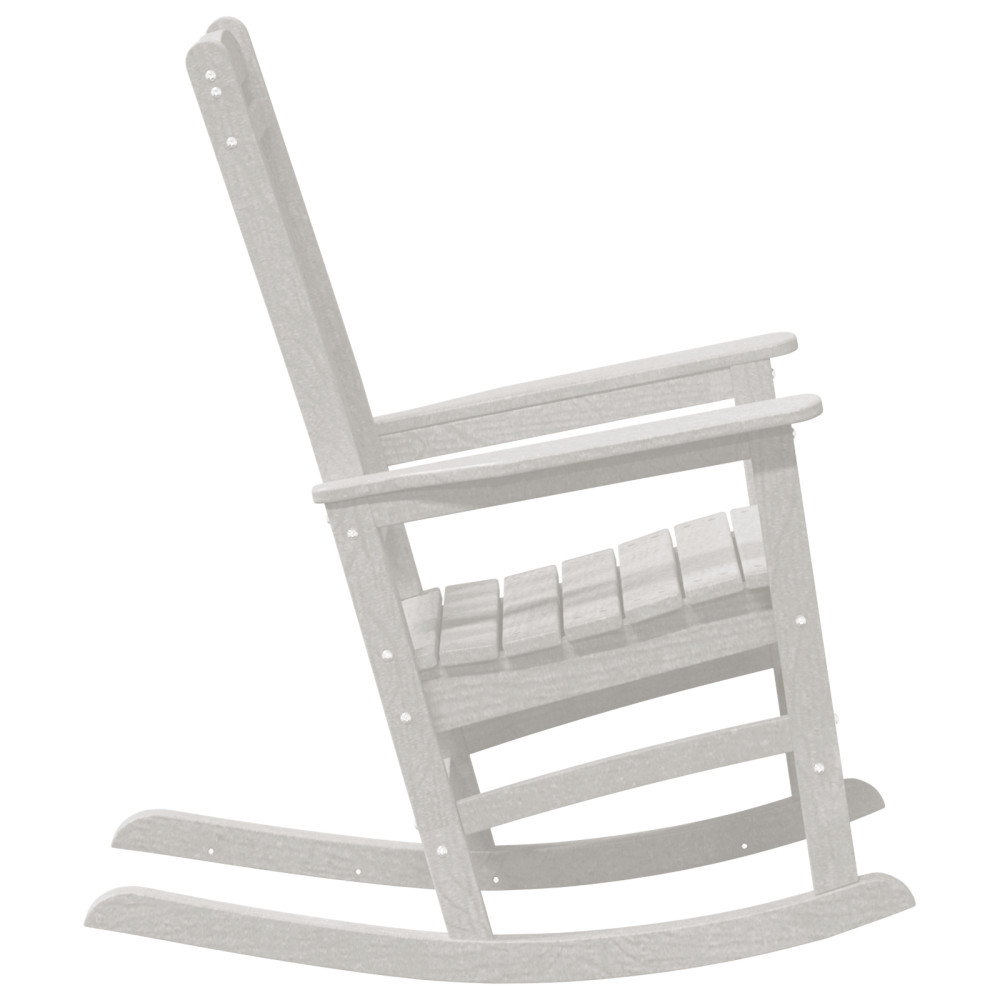 Produktbild för Gungstol 2 pcs Vit 92 x 70 x 108 cm polyeten