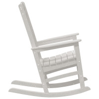 Produktbild för Gungstol 2 pcs Vit 92 x 70 x 108 cm polyeten