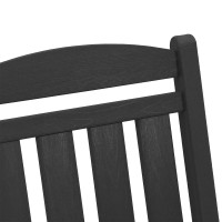 Produktbild för Gungstol 2 pcs Svart 92 x 70 x 108 cm polyeten