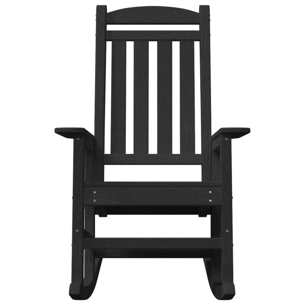 Produktbild för Gungstol 2 pcs Svart 92 x 70 x 108 cm polyeten