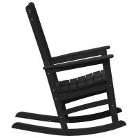 Produktbild för Gungstol 2 pcs Svart 92 x 70 x 108 cm polyeten