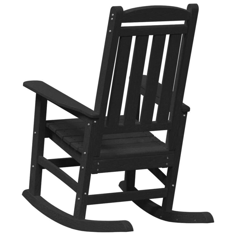 Produktbild för Gungstol 2 pcs Svart 92 x 70 x 108 cm polyeten
