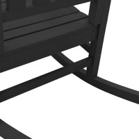 Produktbild för Gungstol 2 pcs Svart 92 x 70 x 108 cm polyeten