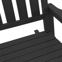 Produktbild för Gungstol 2 pcs Svart 92 x 70 x 108 cm polyeten