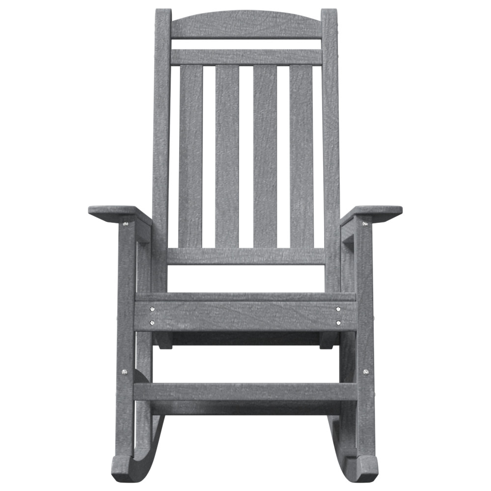 Produktbild för Gungstol 2 pcs Ljusgrå 92 x 70 x 108 cm polyeten