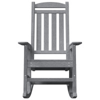 Produktbild för Gungstol 2 pcs Ljusgrå 92 x 70 x 108 cm polyeten