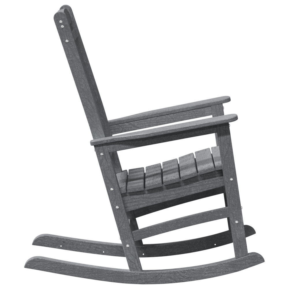 Produktbild för Gungstol 2 pcs Ljusgrå 92 x 70 x 108 cm polyeten