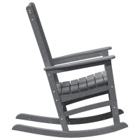 Produktbild för Gungstol 2 pcs Ljusgrå 92 x 70 x 108 cm polyeten