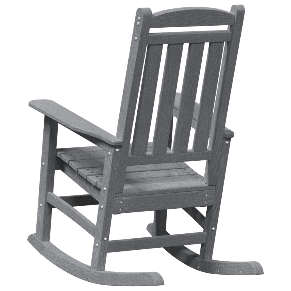 Produktbild för Gungstol 2 pcs Ljusgrå 92 x 70 x 108 cm polyeten