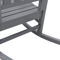 Produktbild för Gungstol 2 pcs Ljusgrå 92 x 70 x 108 cm polyeten