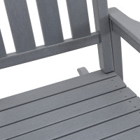 Produktbild för Gungstol 2 pcs Ljusgrå 92 x 70 x 108 cm polyeten