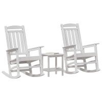 Produktbild för Gungstol 3 pcs Vit polyeten