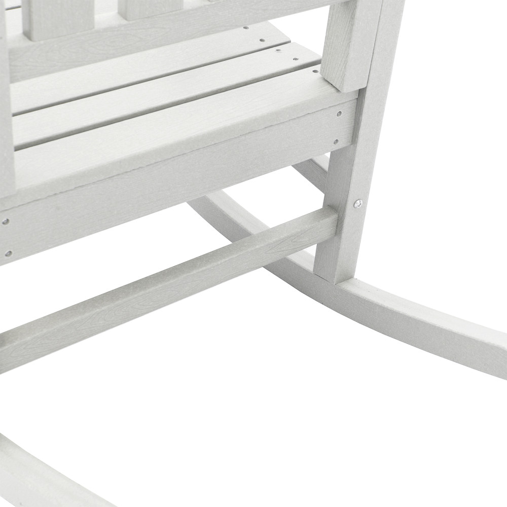 Produktbild för Gungstol 3 pcs Vit polyeten