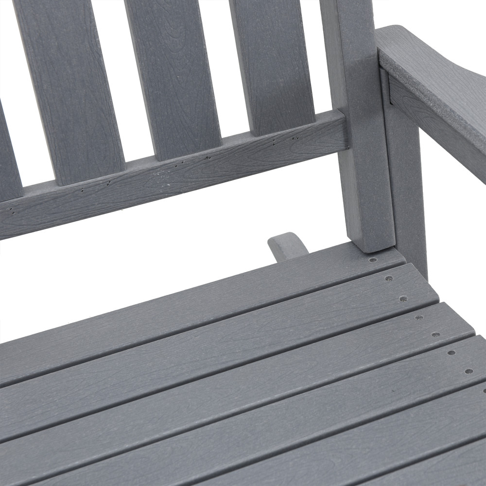Produktbild för Gungstol 3 pcs Ljusgrå polyeten