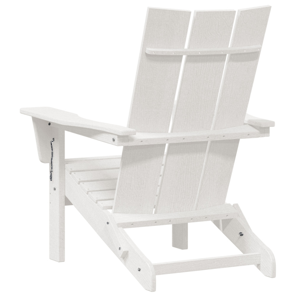 Produktbild för Trädgård Stol 2 pcs Vit 80,5 x 74,5 x 92 cm polyeten