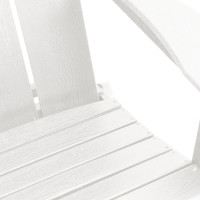 Produktbild för Trädgård Stol 2 pcs Vit 80,5 x 74,5 x 92 cm polyeten