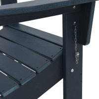 Produktbild för Trädgård Stol 2 pcs Marinblå 80,5 x 74,5 x 92 cm polyeten
