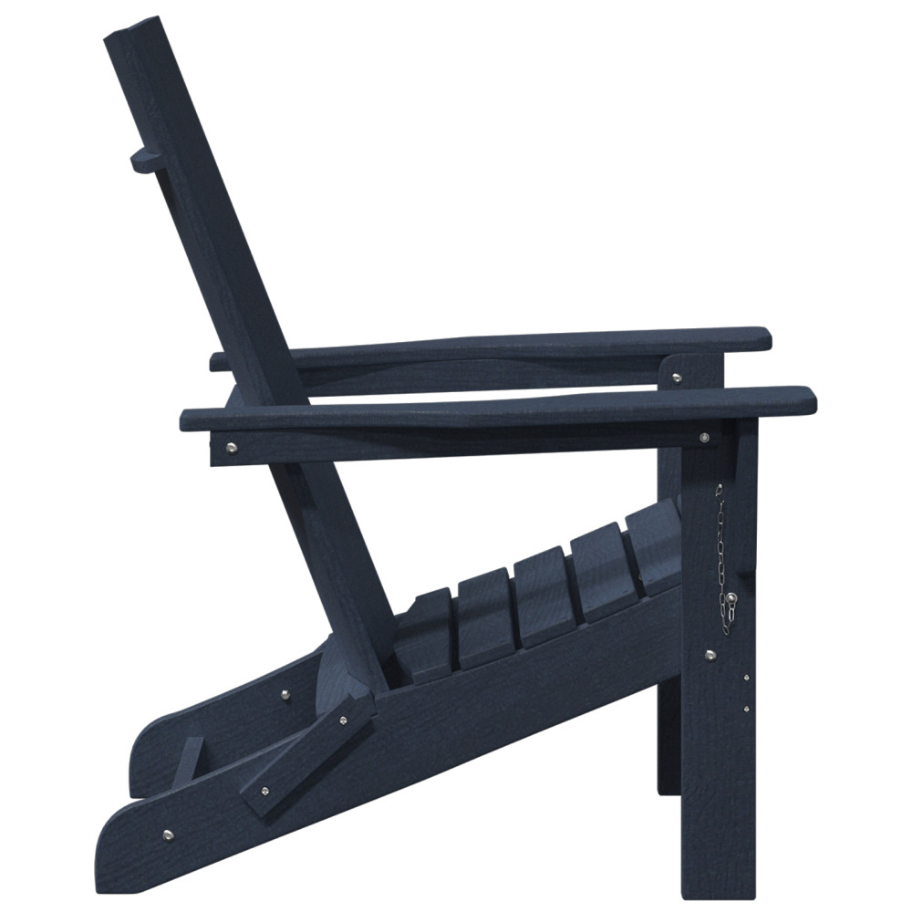 Produktbild för Trädgård Stol 2 pcs Marinblå 80,5 x 74,5 x 92 cm polyeten
