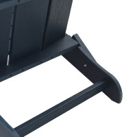 Produktbild för Trädgård Stol 2 pcs Marinblå 80,5 x 74,5 x 92 cm polyeten