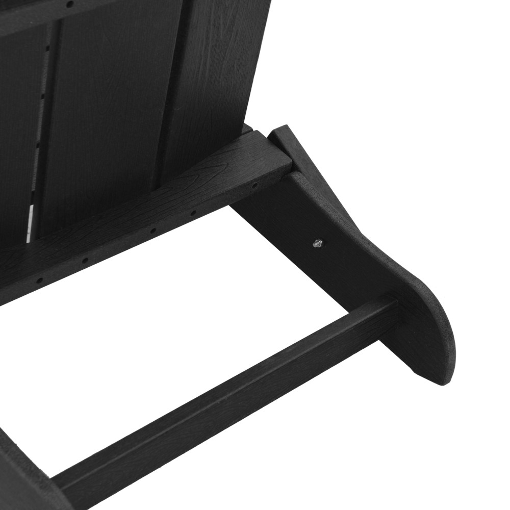 Produktbild för Trädgård Stol 2 pcs Svart 80,5 x 74,5 x 92 cm polyeten