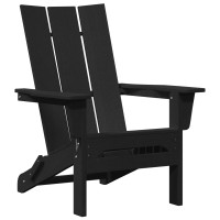 Produktbild för Trädgård Stol 2 pcs Svart 80,5 x 74,5 x 92 cm polyeten
