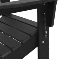 Produktbild för Trädgård Stol 2 pcs Svart 80,5 x 74,5 x 92 cm polyeten