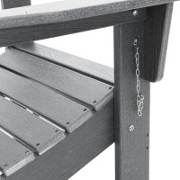Produktbild för Trädgård Stol 2 pcs Ljusgrå 80,5 x 74,5 x 92 cm polyeten