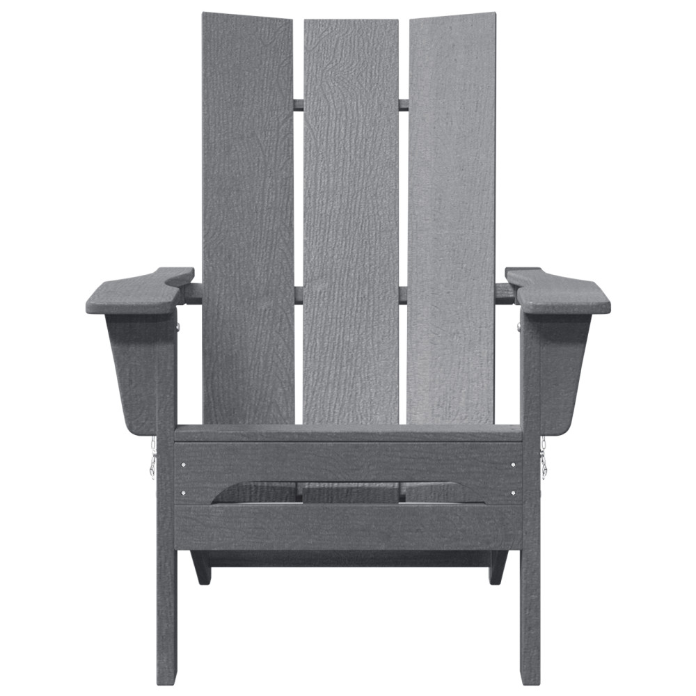 Produktbild för Trädgård Stol 2 pcs Ljusgrå 80,5 x 74,5 x 92 cm polyeten