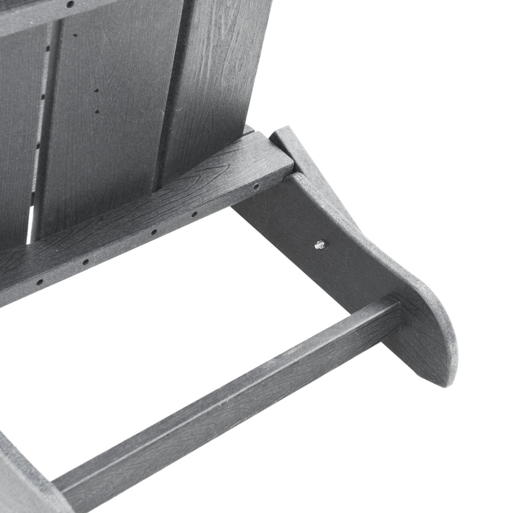 Produktbild för Trädgård Stol 2 pcs Ljusgrå 80,5 x 74,5 x 92 cm polyeten