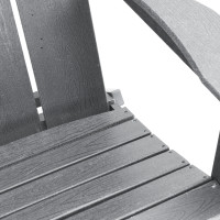 Produktbild för Trädgård Stol 2 pcs Ljusgrå 80,5 x 74,5 x 92 cm polyeten