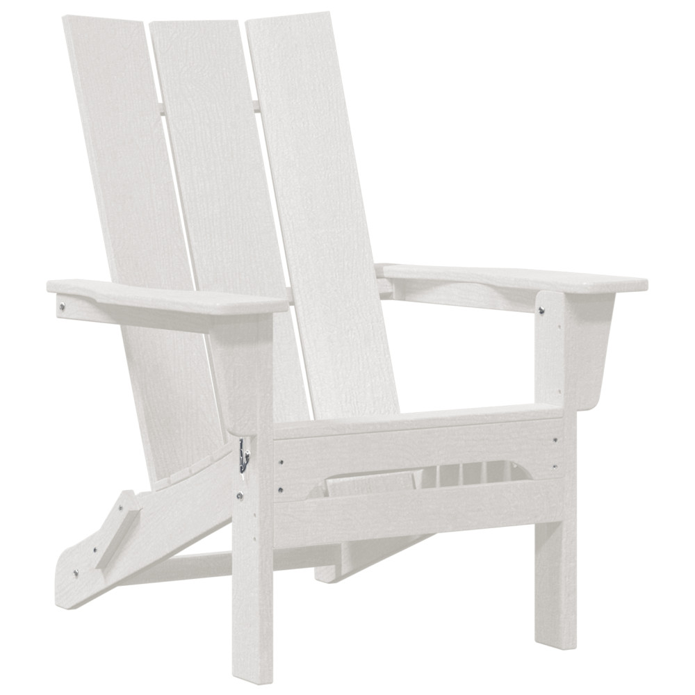 Produktbild för Trädgård Stol 3 pcs Vit 80,5 x 74,5 x 92 cm polyeten