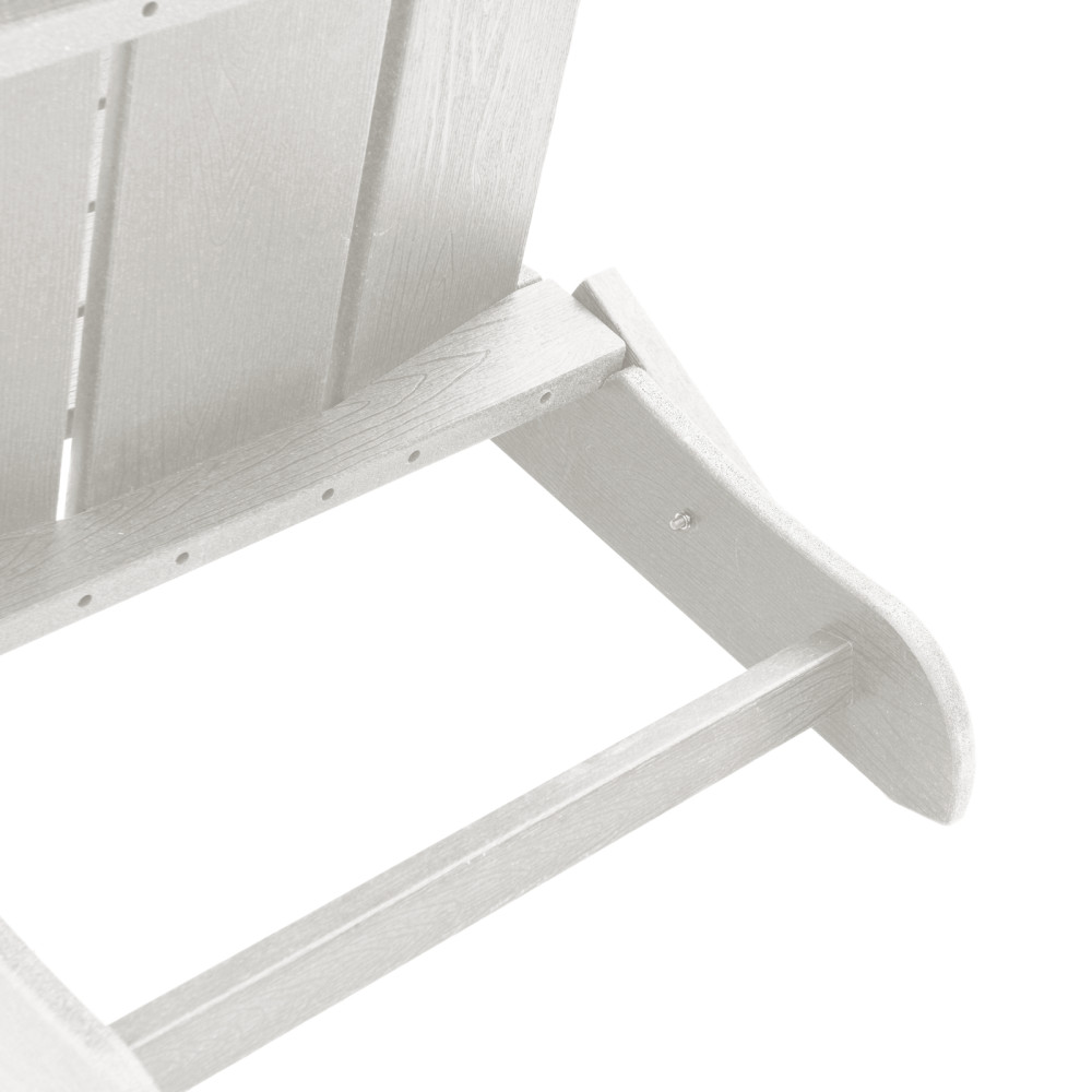 Produktbild för Trädgård Stol 3 pcs Vit 80,5 x 74,5 x 92 cm polyeten