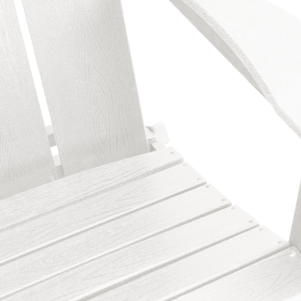 Produktbild för Trädgård Stol 3 pcs Vit 80,5 x 74,5 x 92 cm polyeten