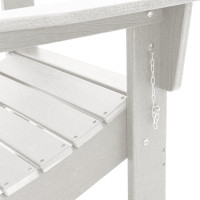 Produktbild för Trädgård Stol 3 pcs Vit 80,5 x 74,5 x 92 cm polyeten