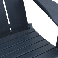 Produktbild för Trädgård Stol 3 pcs Marinblå 80,5 x 74,5 x 92 cm polyeten