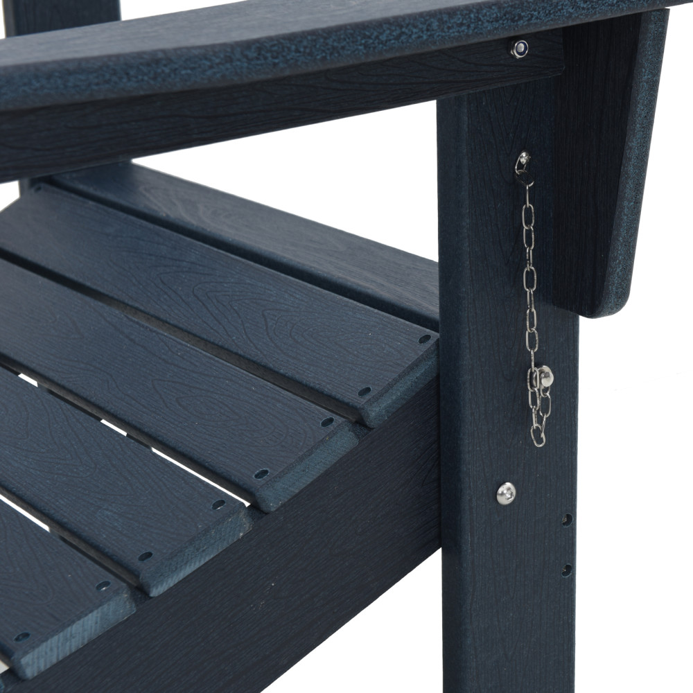 Produktbild för Trädgård Stol 3 pcs Marinblå 80,5 x 74,5 x 92 cm polyeten